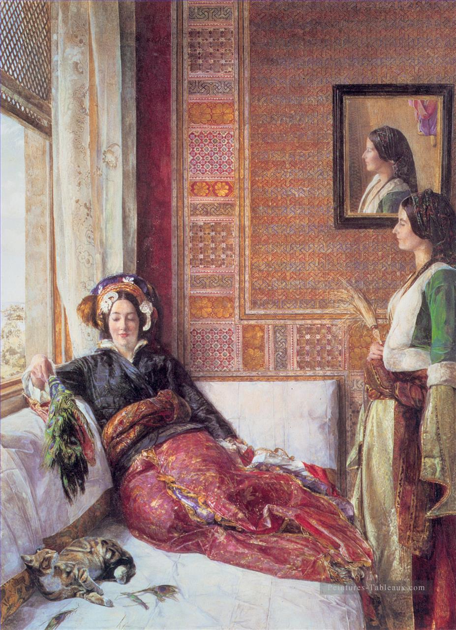 Harem Life à Constantinople Oriental John Frederick Lewis Peintures à l'huile